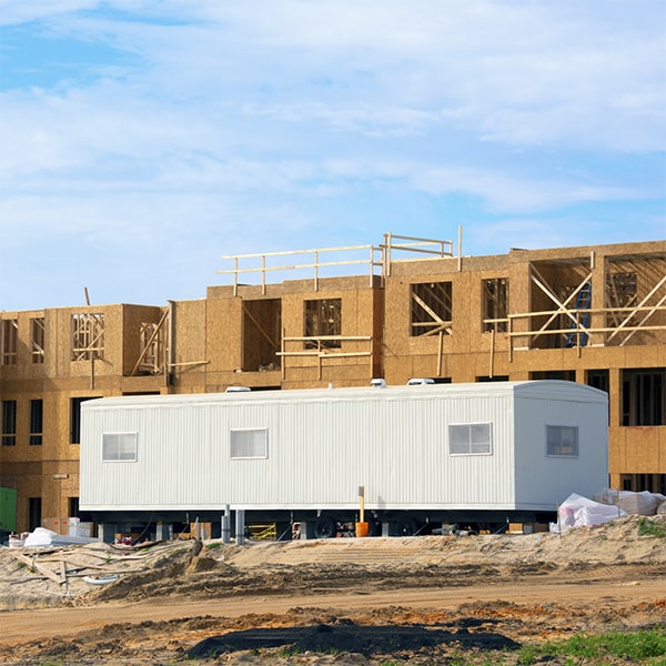 construction site office trailers are available in various sizes, including 8 ft x 10 ft, 8 ft x 20 ft, and 8 ft x 40 ft